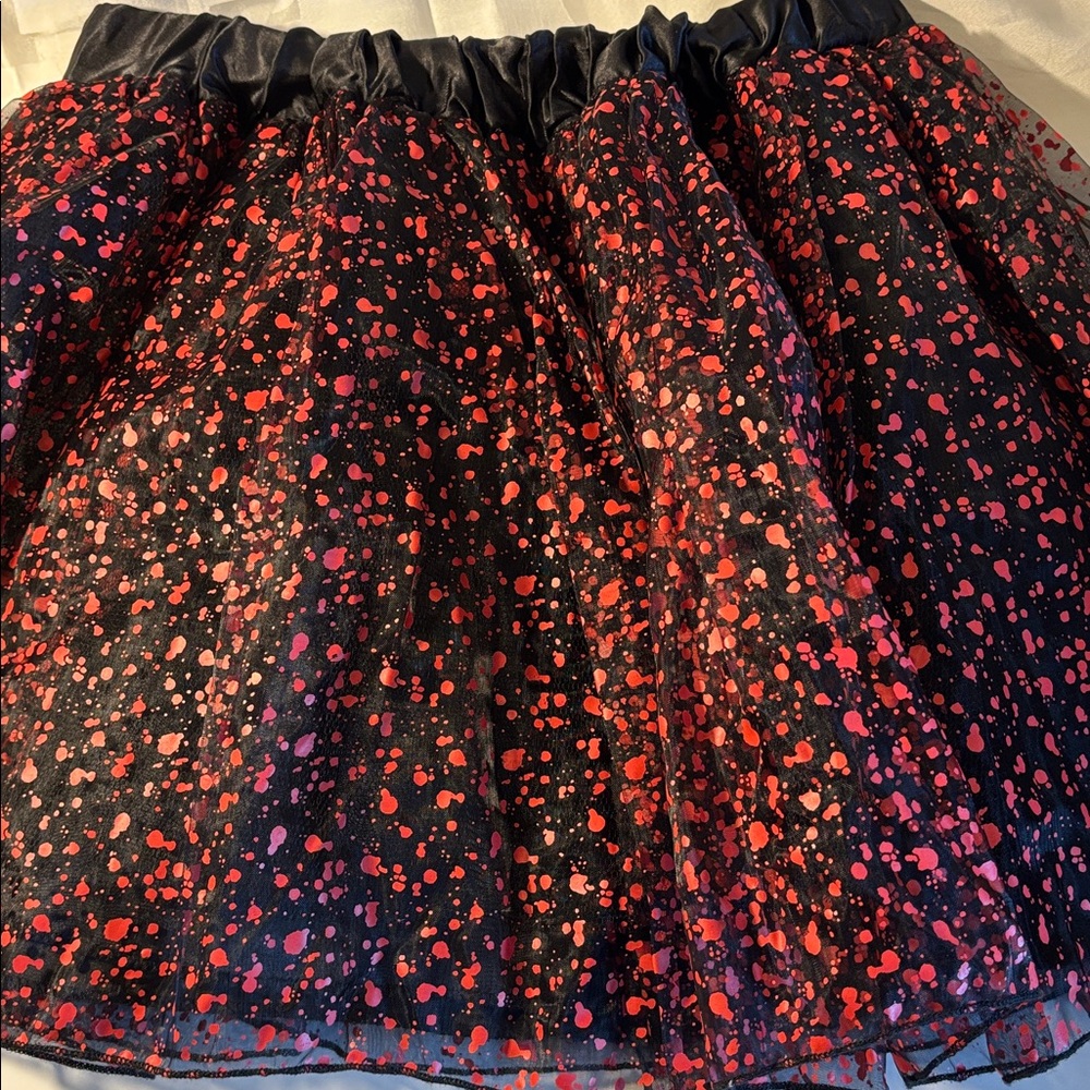 Black Satin skirt sz M
